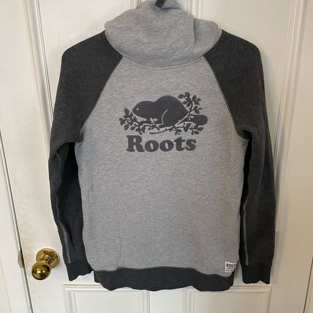 Rare extra long cowl neck Roots sweatshirt